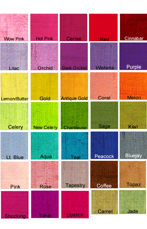 Dupioni Silk Colors