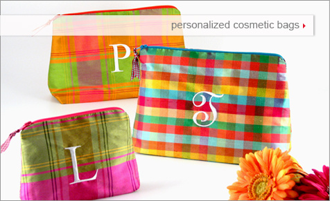 personalized cosmetic bags