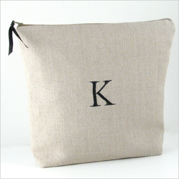 personalized linen lingerie bag by Objects of Desire