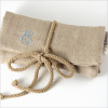 personalized linen jewelry roll