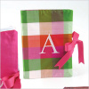 personalized plaid silk photo album
