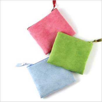  faux suede credit card cases by Objects of Desire 