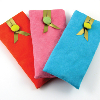 faux suede eyeglass case by Objects of Desire