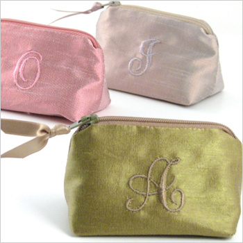 metallic dupioni coin purse