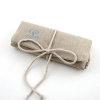 personalized linen jewelry roll